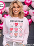 God Says I AM Hearts Valentine Tee or Sweatshirt
