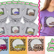 Personalized Leopard Golf Fan Tee