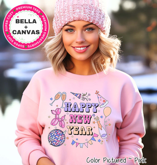 Happy New Year Celebration Tee or Sweatshirt