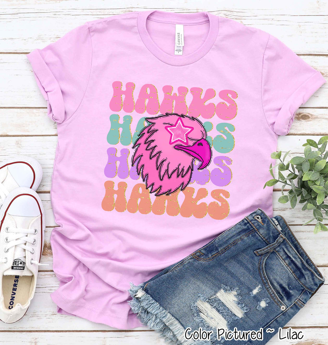 Preppy Star Eyed Mascot Game Day Tee