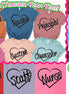Heart Outline School Staff Tee