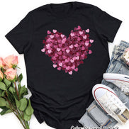 Scattered Heart Valentine Tee or Sweatshirt