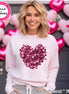 Scattered Heart Valentine Tee or Sweatshirt