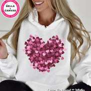 Scattered Heart Valentine Tee or Sweatshirt