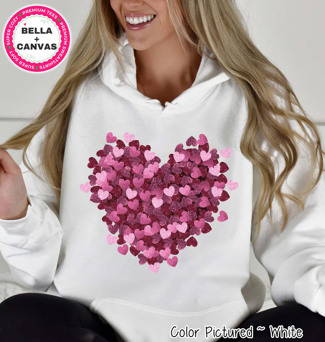 Scattered Heart Valentine Tee or Sweatshirt