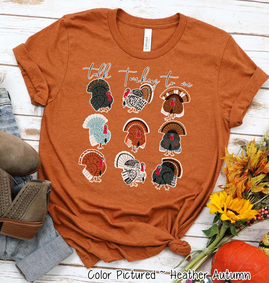 Talk Turkey To Me Funny Fall Thanksgiving Tee