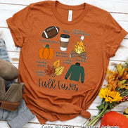 Fall Favorites Doodles Tee