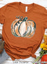 Beautiful Watercolor Pumpkin Fall Thanksgiving Tee
