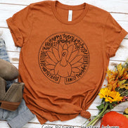 Turkey Doodle Happy Thanksgiving Tee