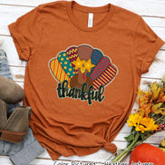 Fun Thankful Turkey Fall Thanksgiving Tee
