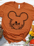 Mickey Head Pumpkin Fall Thanksgiving Tee