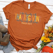 Enter His Gats with Thanksgiving Faith Fall Tee