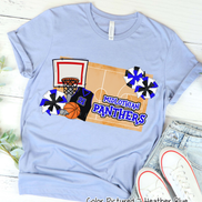 Personalized Basketball Court Fan Tee