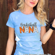 Basketball Nana Doodle Letter Game Day Tee