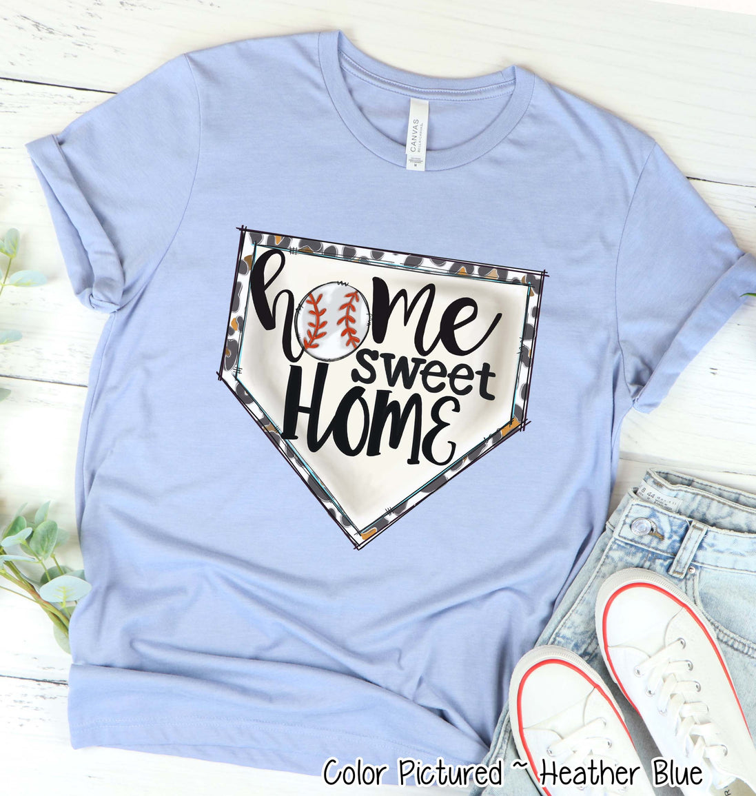 Baseball Home Sweet Home Fan Tee