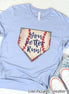 Baseball You Better Run Cute Fan Tee