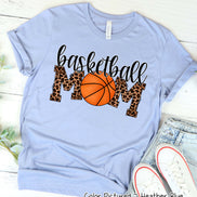 Leopard Basketball Mom Tee