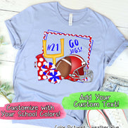 Personalized Football Game Day Fan Tee
