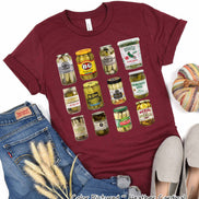 Vintage Canned Pickles Fun Fall Tee