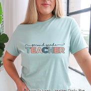 Custom Distressed School Teacher Grade Tee