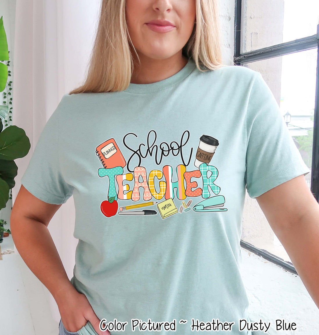 School Teacher Cute Doodle Icon Tee