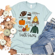 Fall Favorites Doodles Tee