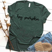 Hey Pumpkin Script Fall Thanksgiving Tee