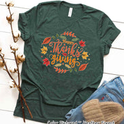 Happy Thanksgiving Fall Leaves Tee