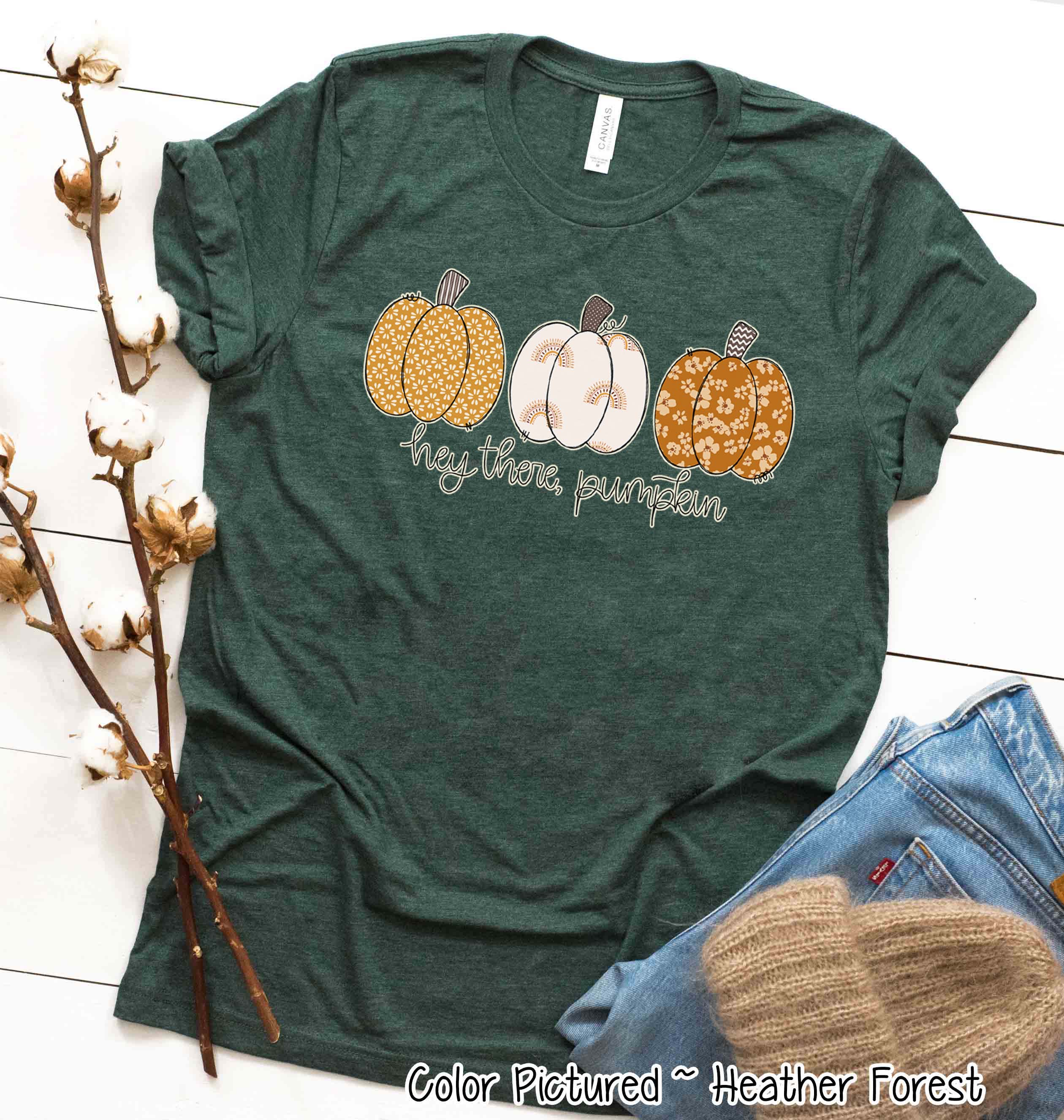 Hey There Pumpkin Trio Fall Thanksgiving Tee