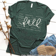 Fall Word Collage Tee