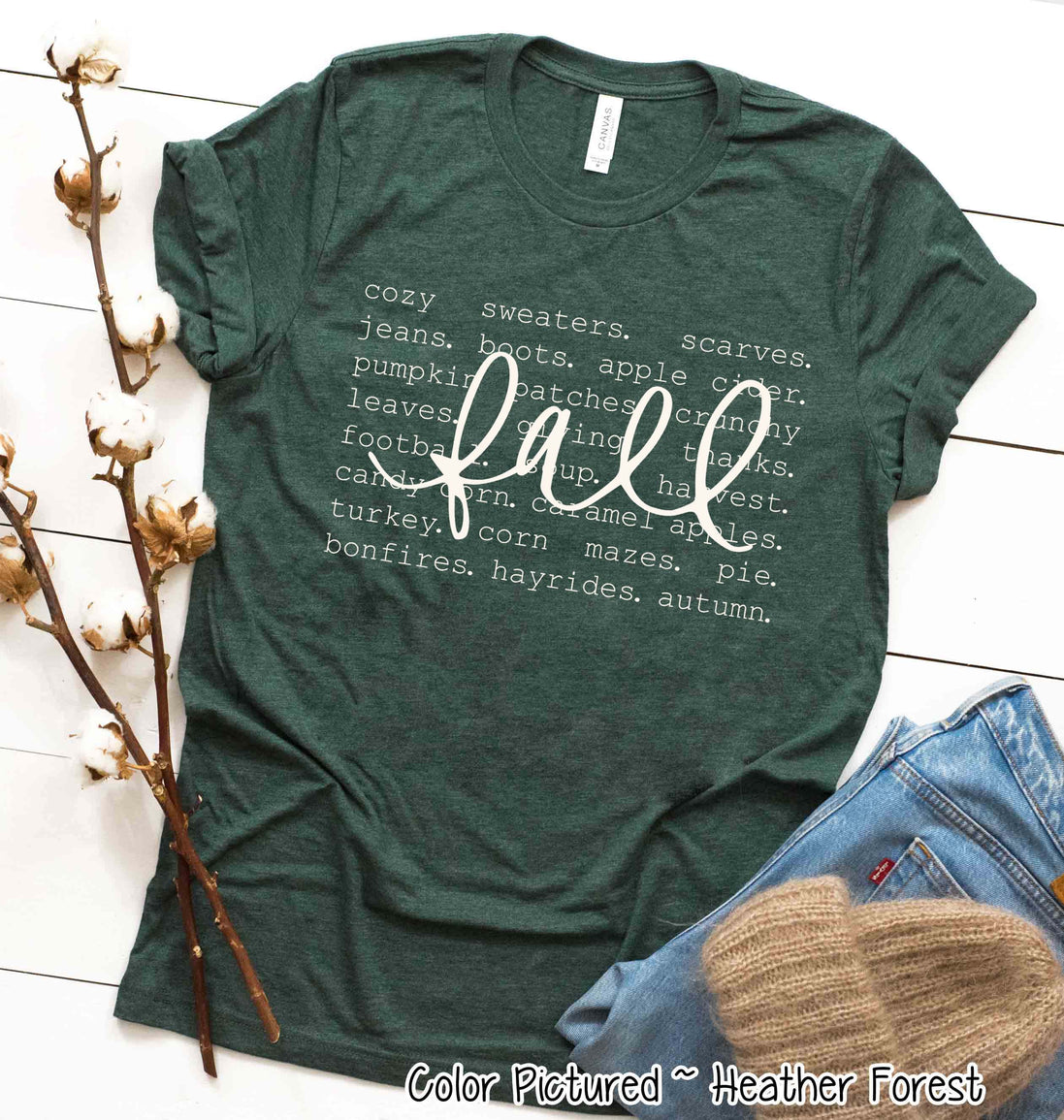 Fall Word Collage Tee