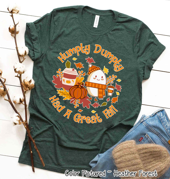 Humpty Dumpty Had a Great Fall Funny Fall Thanksgiving Tee