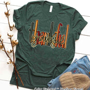 Thankful Grateful Fall Thanksgiving Tee