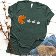 Pac Man Pie Gaming Thanksgiving Fun Fall Tee