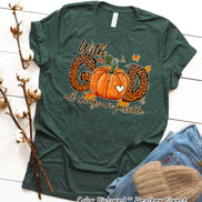 With God All Things are Possible Fall Thanksgiving Tee