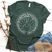 Turkey Doodle Happy Thanksgiving Tee