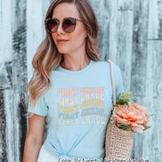 Custom Retro Wave Student and Teacher Grade Tee