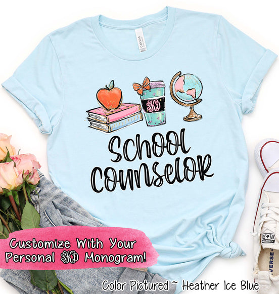 Monogram Latte Cup, Books, Globe School Staff Tee