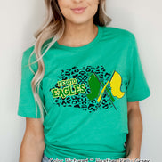 Personalized Leopard Color Guard Fan Tee
