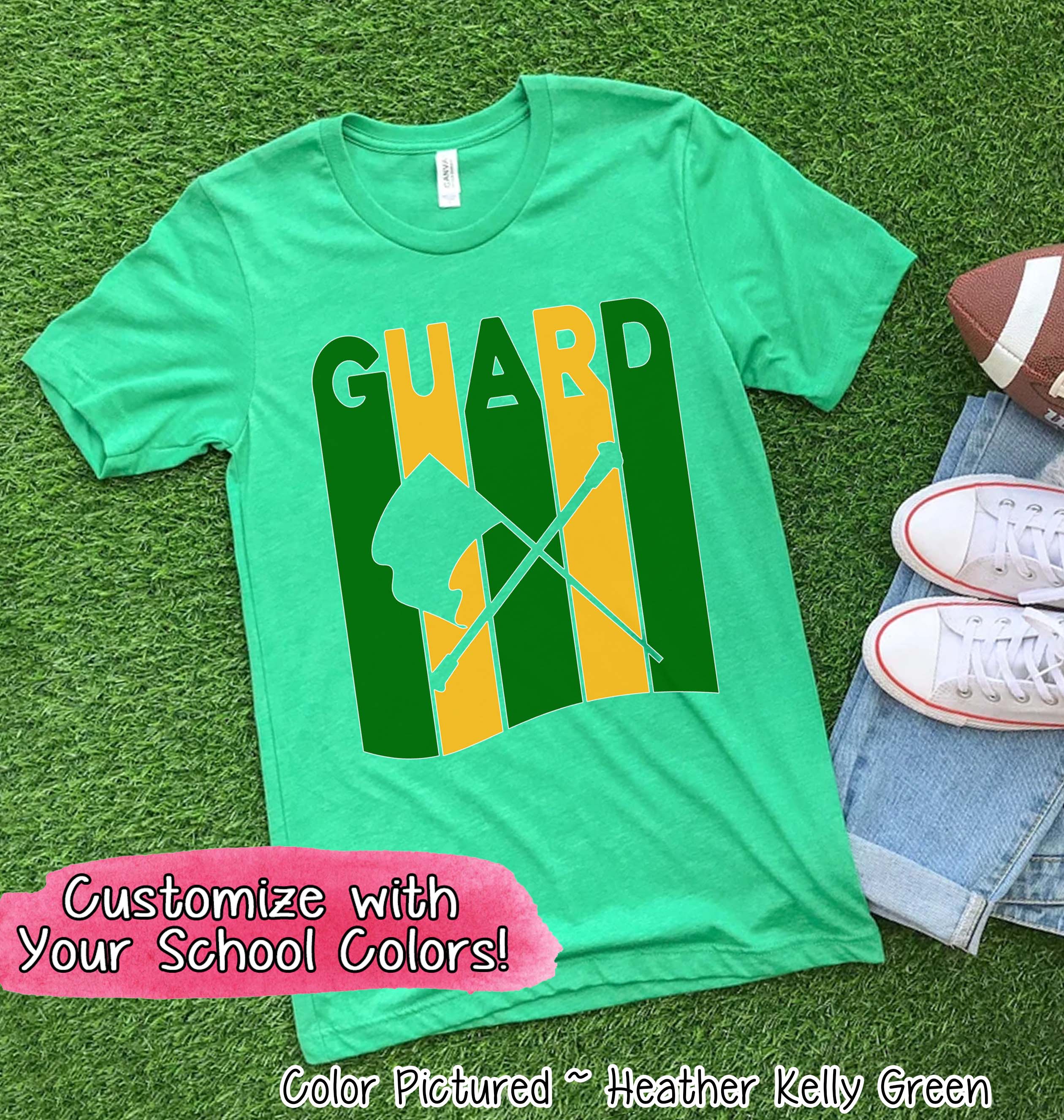 Personalized Color Guard Matching Team Tee