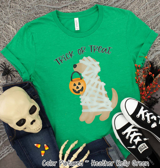 Yellow Lab Mummy Dog Lover Halloween Tee