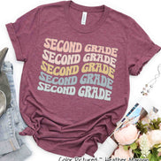 Custom Retro Wave Student and Teacher Grade Tee
