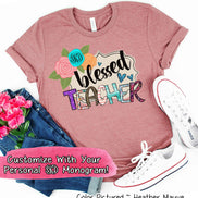 Monogram Blessed School Staff Tee