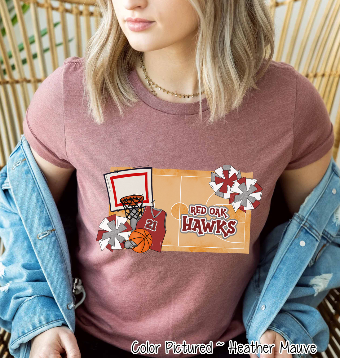 Personalized Basketball Court Fan Tee