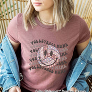 Retro Smile Volleyball Mama Tee