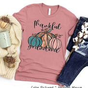 Personalized Thankful Pumpkin Trio Fall Thanksgiving Tee