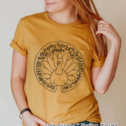 Turkey Doodle Happy Thanksgiving Tee
