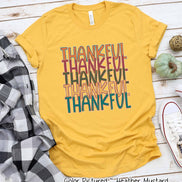 Thankful Stack Fall Thanksgiving Tee