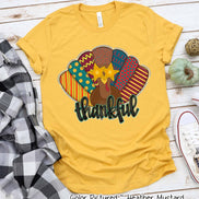 Fun Thankful Turkey Fall Thanksgiving Tee