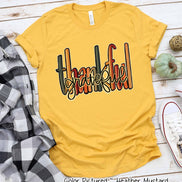 Thankful Grateful Fall Thanksgiving Tee